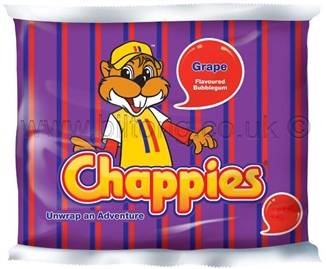 Chappies-Grape Gum pack of 5