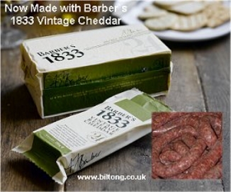 Cheese & Garlic Beef Boerewors per 700g