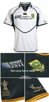 RWC 2011 Pro Away South Africa  Rugby Shirt S/S