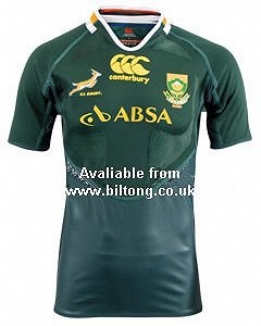 2012 Test Home South Africa Rugby Shirt S/S