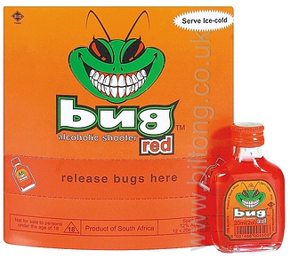 Bug Alcoholic Shooters Red (12%) 20ml Bottle