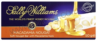 Sally Williams Nougat Macadamia Bar 50g