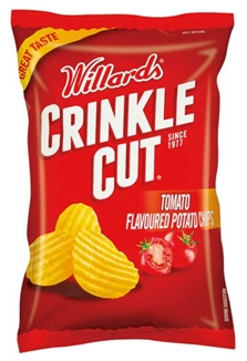 Willards Crinkle Cut Tomato Chips 120g