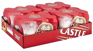 Castle Lager cans per case 24 x 330ml