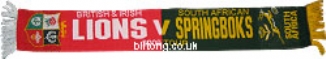 Lions & SA Rugby Scarf 2009 Tour