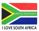 Stickers I Love SA Small 8.5cm x 7cm