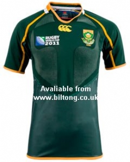 RWC 2011 Test Home South Africa Rugby Shirt S/S