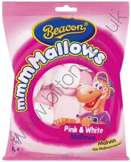 Pink & White Mallows Beacon 150g Pack