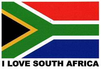 Stickers I Love SA Large 13cm x 9cm