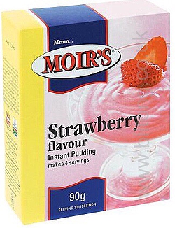 2 for 1 Moirs Strawberry Instant Puddding 90g