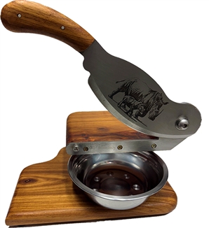 Blacksmith Creations Biltong Cutter Large with Bowl