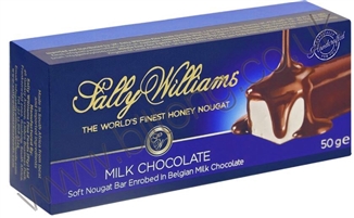 Sally Williams Nougat Coated in Milk Chocolate Bar 50g