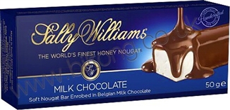 Sally Williams Nougat Coated in Dark Chocolate Bar 50g