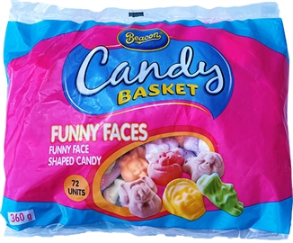 Beacon Candy Basket Funny Faces 72 units 360g