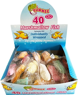 Yummee Marshmallow Fish 5 x Individually Wrapped