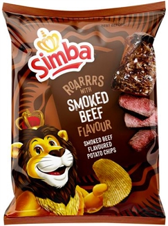 Simba Smoked Beef Flavour Chips 120g