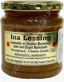 Ina Lessing Lime and Ginger Marmelade 350g