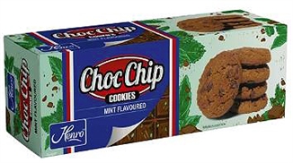 Henro  Choc Chip Cookies  Mint 185g