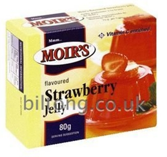 2 for 1 Moirs Strawberry Jelly 80g