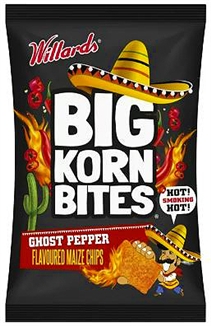 Willards Big Korn Bites Ghost Pepper 120g