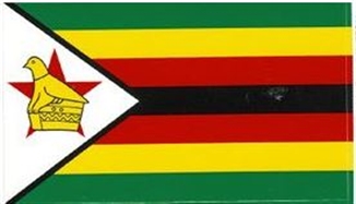 Stickers Zimbabwe  4.5cm x 2.5cm