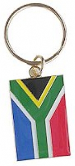 Keyring all Metal South African Flag