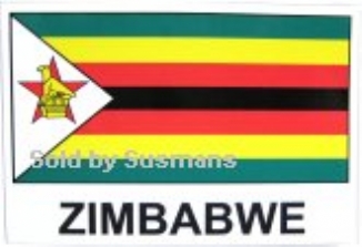 Stickers Zimbabwe  11cm x 7cm